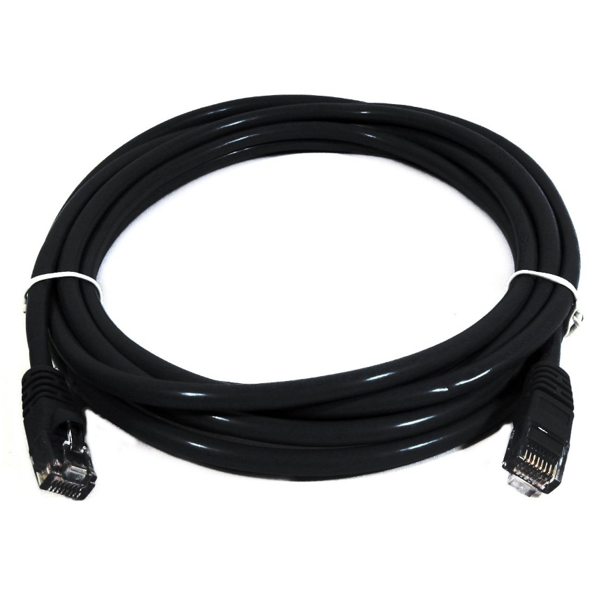 8Ware CAT6A Cable 0.25m (25cm) - Black Color RJ45 Ethernet Network LAN UTP Patch Cord Snagless Cables