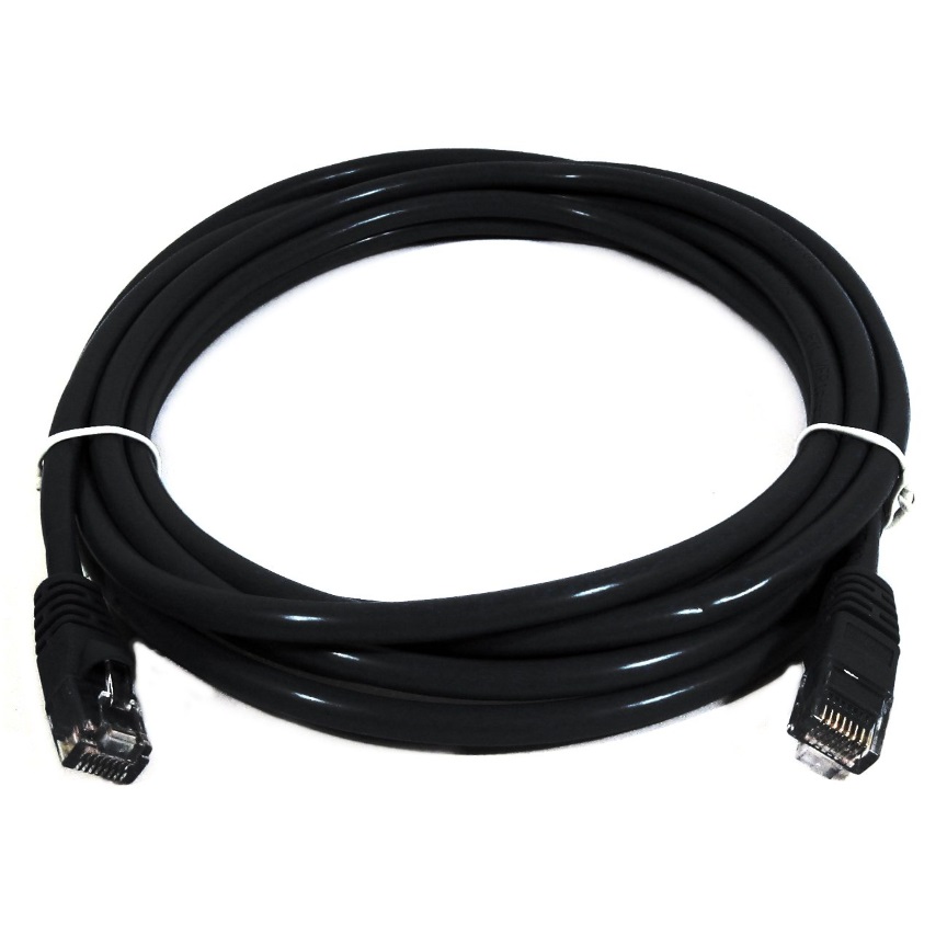 8Ware CAT6A Cable 0.5m (50cm) - Black Color RJ45 Ethernet Network LAN UTP Patch Cord Snagless Cables