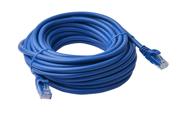 8Ware CAT6A Cable 15m - Blue Color RJ45 Ethernet Network LAN UTP Patch Cord Snagless Cables