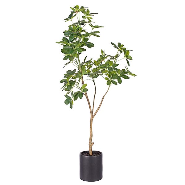 1-SOGA 160cm Artificial Natural Green Schefflera Dwarf Umbrella Tree Fake Tropical Indoor Plant Home Office Decor