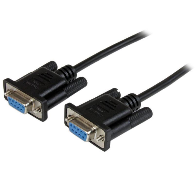 Astrotek 3m Serial RS232 Null Modem Cable - DB9 Female to Female 9 pin Wired Crossover for Data Transfer btw 2 DTE devices Computer Terminal Printer Cables