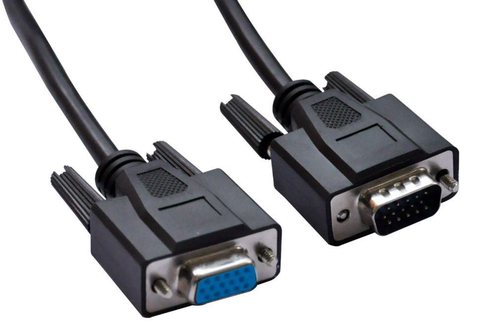 Astrotek VGA Extension Cable 3m - 15 pins Male to 15 pins Female for Monitor PC Molded Type Black Cables
