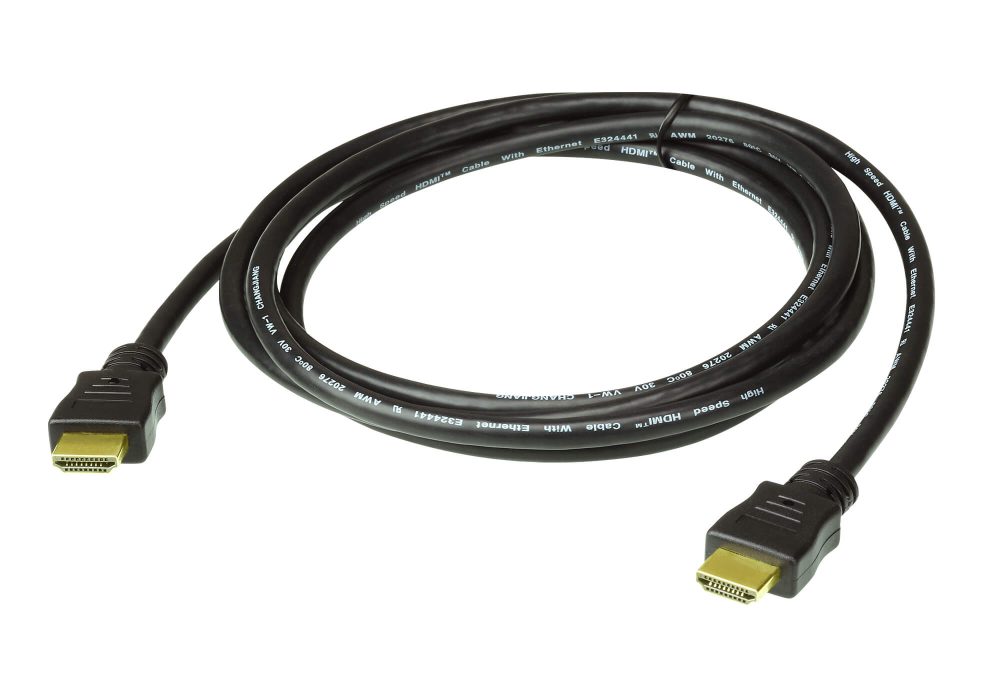 Aten 2M High Speed HDMI Cable with Ethernet. Support 4K UHD DCI KVM Switch & Video