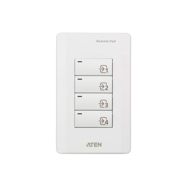 Aten VPK104 4-Key Contact Closure Remote Pad for VP1420/VP1421 Presentation Matrix Switches. Led lights KVM Switch & Video
