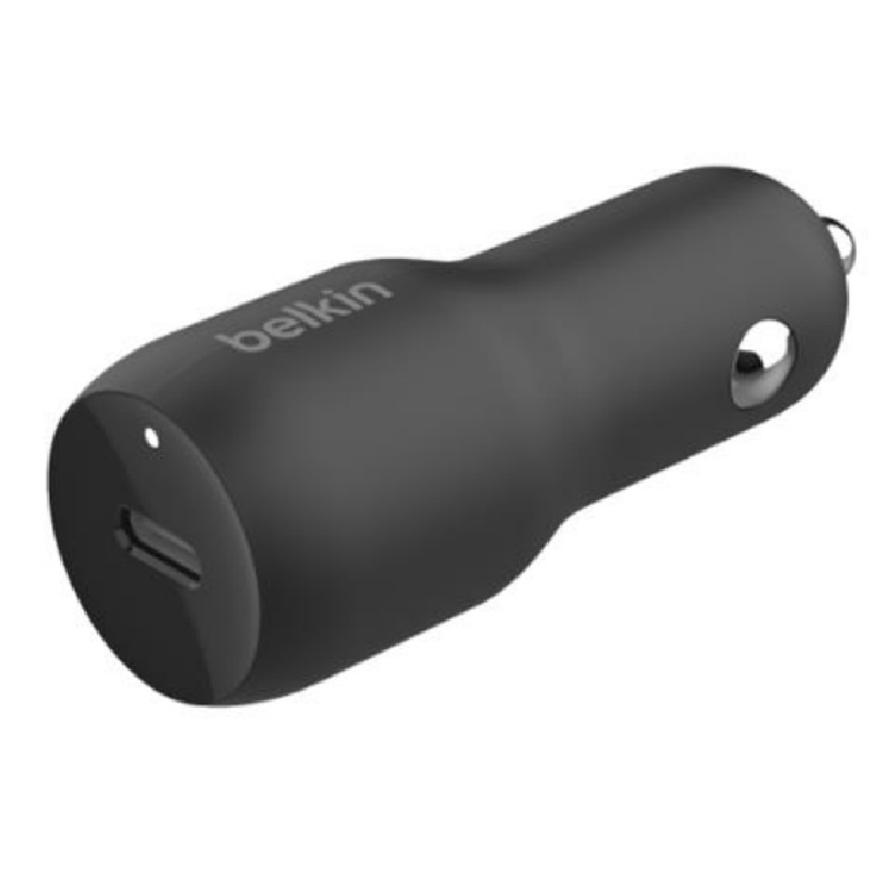 Belkin BoostCharge 30W USB-C PD Car Charger - Black (CCA004btBK) Car Accessories