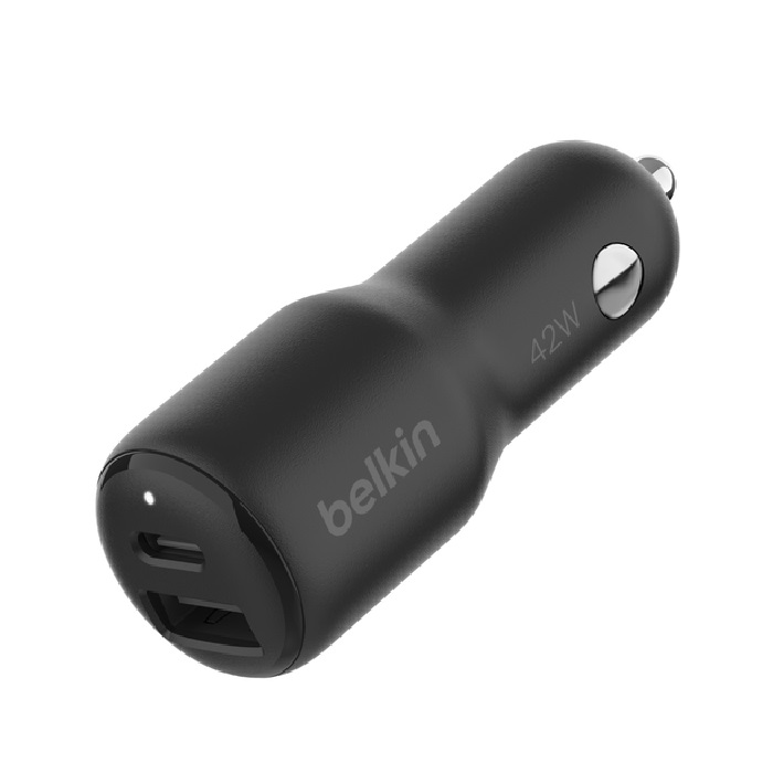 Belkin BoostCharge 42W Dual Car Charger - Black (CCB005BTBK) Car Accessories