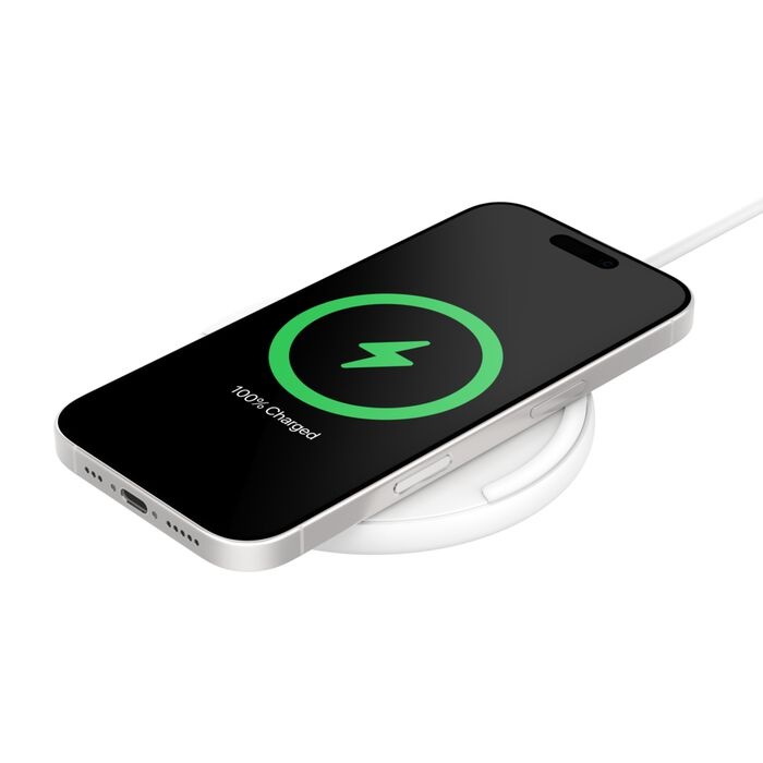 Belkin BoostCharge Wireless Charging Pad + USB-C to USB-C Cable (1.5M) - White (WIA012fqWH) Chargers - Mobile Devices