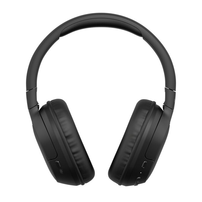Belkin SoundForm Surround Wireless Over-The-Ear Headphones + USB-C Cable (1.2M) + Audio Cable (3.5mm) (1.2M) - Black (AUD009FQBK) Speakers