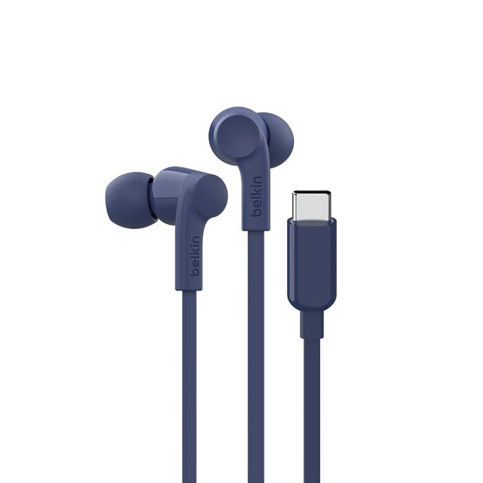 Belkin SoundForm USB-C Wired Earbuds - Blue (G3H0002fqBLV2) Speakers