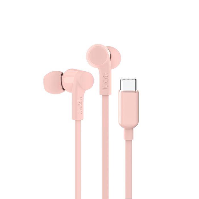 Belkin SoundForm USB-C Wired Earbuds - Pink (G3H0002fqPKV2) Speakers