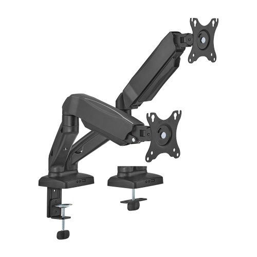 Brateck Economy Dual-Screen Spring-Assited Monitor Arm Fit Most 17'-32' Monitor Up to 9 kg VESA 75x75/100x100 (LS) Monitor Arms (VESA)