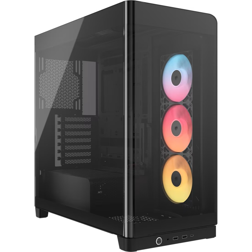 Corsair FRAME 4500X RS-R ARGB Panoramic Glass Mid-Tower PC Case - Black Cases & Accessories