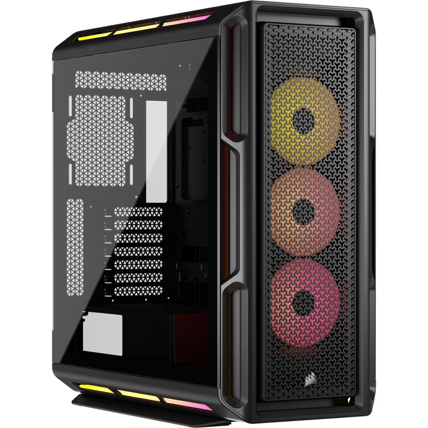Corsair iCUE LINK 5000T LX RGB Mid-Tower High-Performance PC Case - Black Cases & Accessories