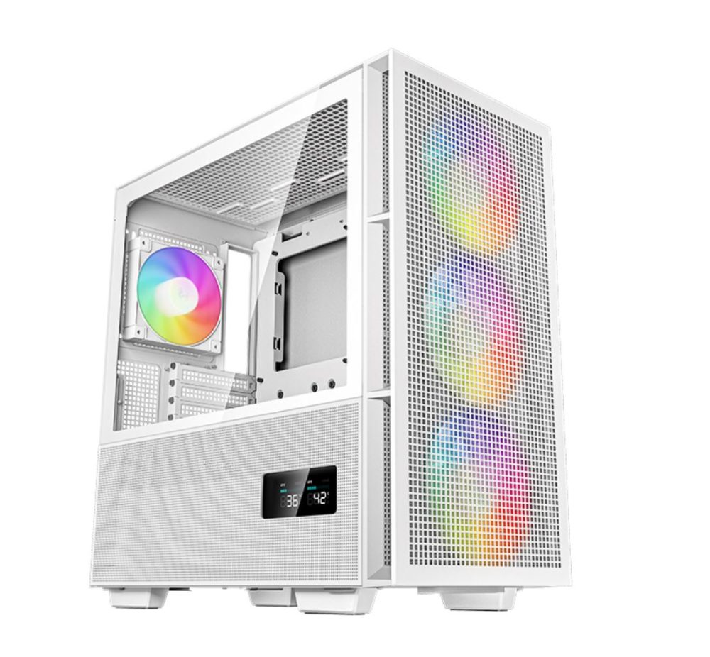 DeepCool CH560 DIGITAL White High Airflow Mid-Tower ATX Case Cases & Accessories