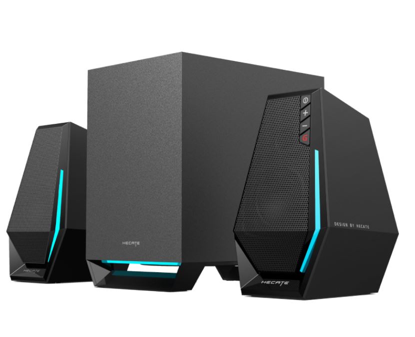 Edifier G1500 MAX 2.1 Wireless Gaming Speakers - 2.5' full range speaker driver unit and equipped with a 4' subwoofer for optimum bass Speakers