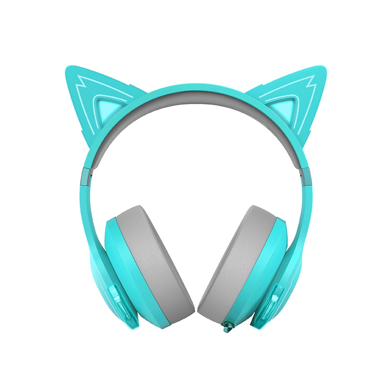 Edifier G5BT Cat Turquoise Hi-Res Bluetooth Gaming Headset with Hi-Res Speakers
