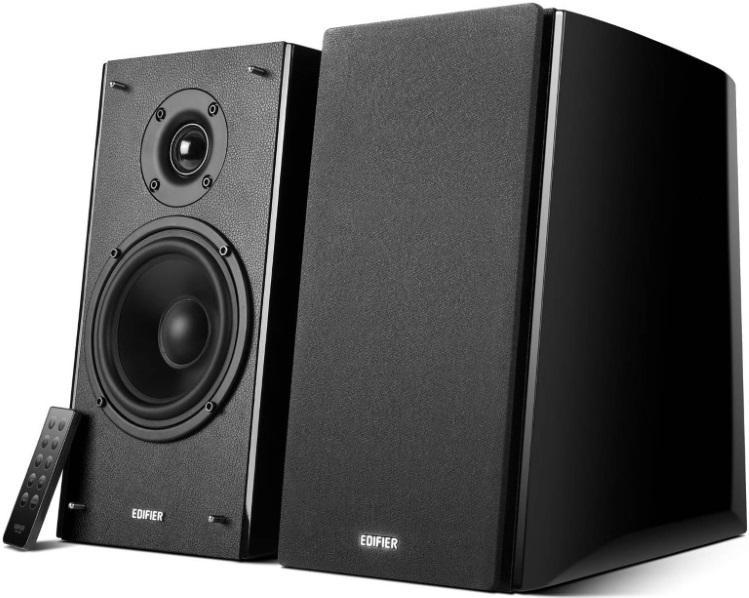 Edifier R2000DB Powered Bluetooth Bookshelf Speakers 25mm Eagle Eye tweeters High-gloss piano design Dual RCA Input with Remote Easy Optical Input Speakers