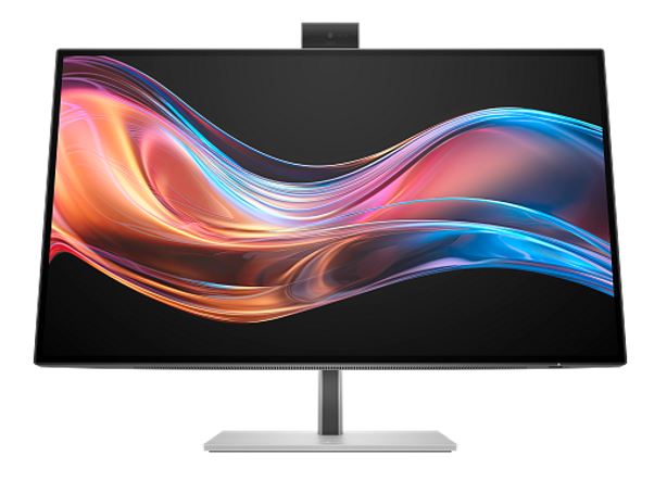HP Series 7 Pro 727PM 27' 4K UHD Thunderbolt IPS Conferencing Monitor 3840x2160 16:9 5ms Height Adjust Tilt Swivel Pivot Webcam Speakers USB-C VESA Monitors