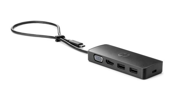 HP Travel USB-C Hub G2 65W Power Delivery (Alt Mode DP) HDMI VGA 2xUSB-A 1xUSB-C for HP ProBook 440 450 460 EliteBook 630 640 645 655 830 840 860 1040 Notebook Accessories