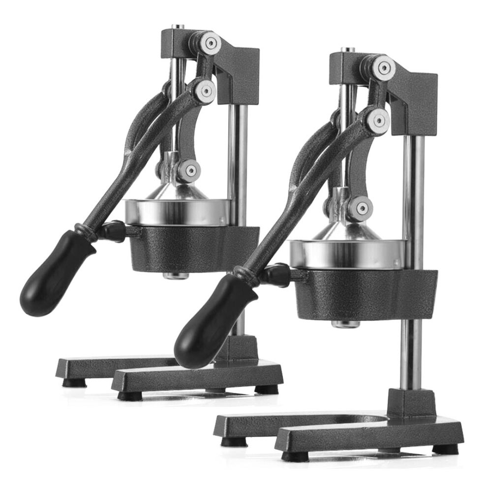 1-SOGA 2X Commercial Manual Juicer Hand Press Juice Extractor Squeezer Orange Citrus Matte Black