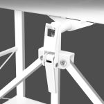 4-SOGA 5 Tier Steel White Foldable Kitchen Cart Multi-Functional Shelves Portable Storage Organizer with Wheels