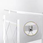 6-SOGA 5 Tier Steel White Foldable Kitchen Cart Multi-Functional Shelves Portable Storage Organizer with Wheels