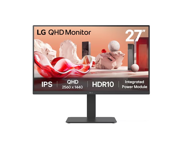 LG 27' QHD IPS Monitor Monitors