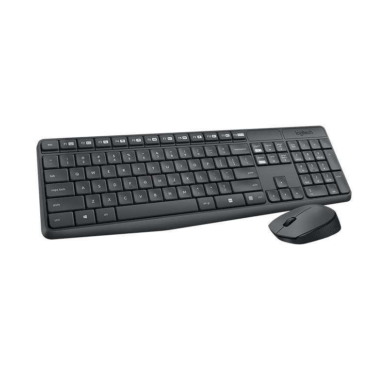 Logitech MK235 Wireless Keyboard and Mouse Combo 2.4GHz Wireless Compact Long Battery Life 8 Shortcut keys Keyboards