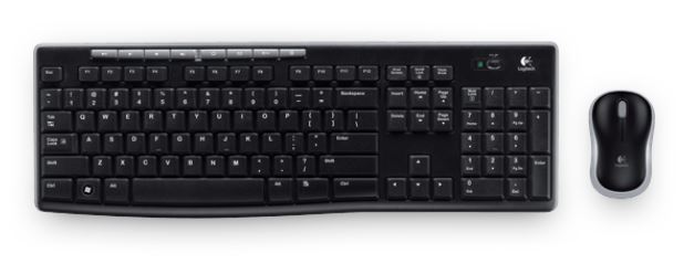Logitech MK270R Wireless Keyboard and Mouse Combo 2.4GHz Wireless Compact Long Battery Life 8 Shortcut keys Keyboards