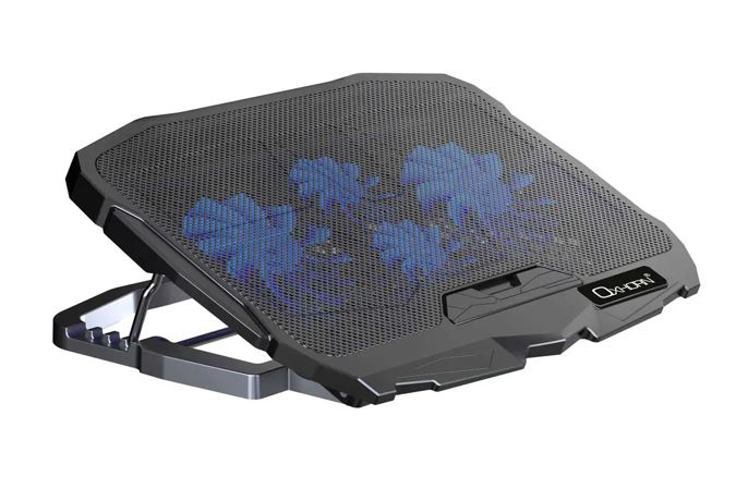 Oxhorn Laptop Cooling Stand High Adjustable 4 High Adjustable Angles 4 Silent Fans 2xUSB 2.0 Ports Fit for 9-17' Laptop/Tablet Notebook Accessories