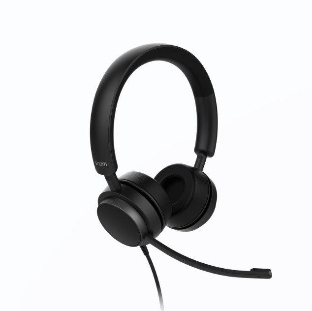 SNOM A310D Corded Headset Duo VOIP Headsets
