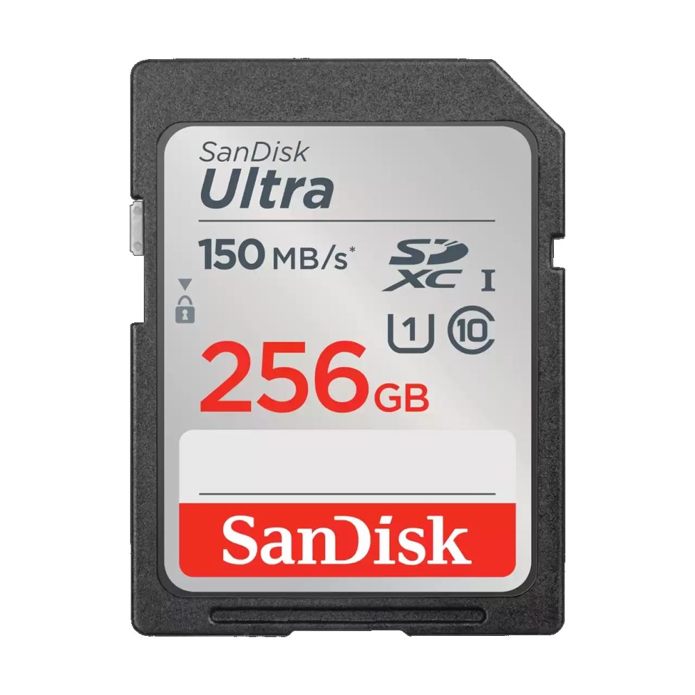 SanDisk Ultra 256GB SDHC SDXC UHS-I Memory Card 150MB/s Full HD Class 10 Speed Shock Proof Temperature Proof Water Proof X-ray Proof Digital Camera Flash Memory