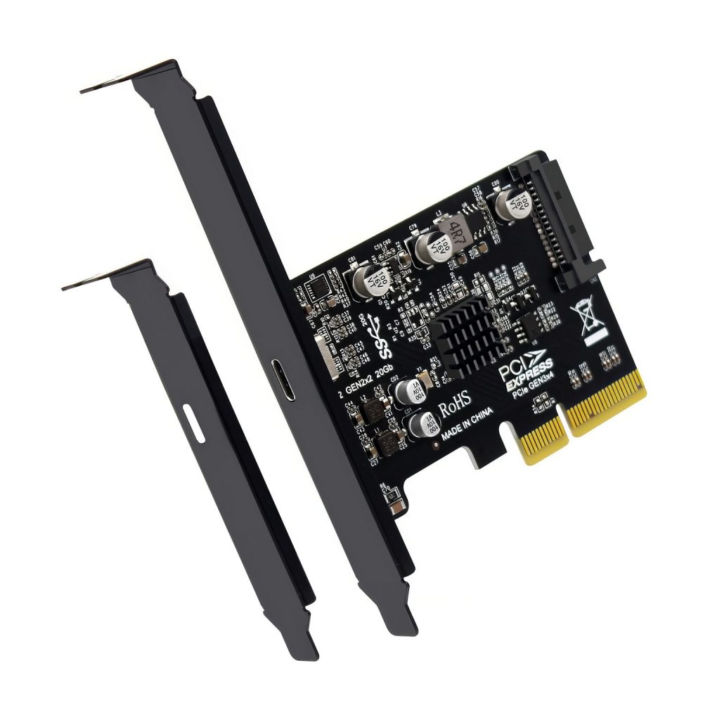 Simplecom EC318v2 PCI-e x4 to USB 3.2 Gen2x2 20Gbps USB-C Expansion Card Backup