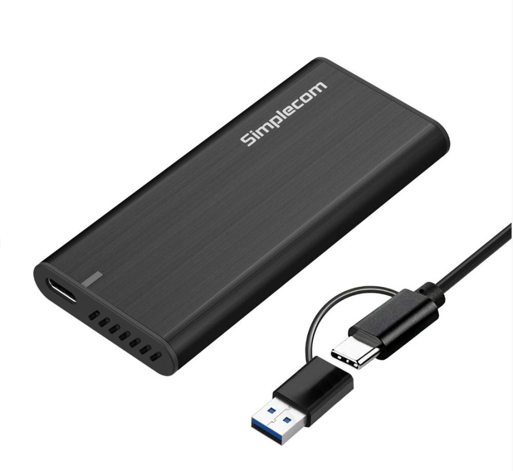 Simplecom SE502C SATA M.2 SSD to USB-C Enclosure USB 3.2 Gen1 5Gbps Hard Drives - External