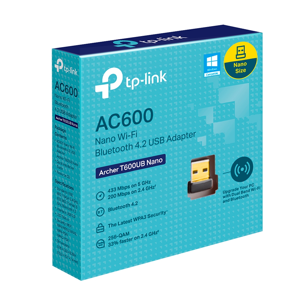 TP-Link Archer T600UB Nano AC600 Nano Wi-Fi Bluetooth USB Adapter Network - Consumer