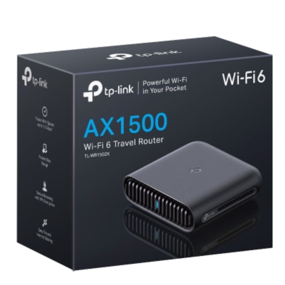 TP-Link TL-WR1502X AX1500 Wi-Fi 6 Travel Router Network - Consumer