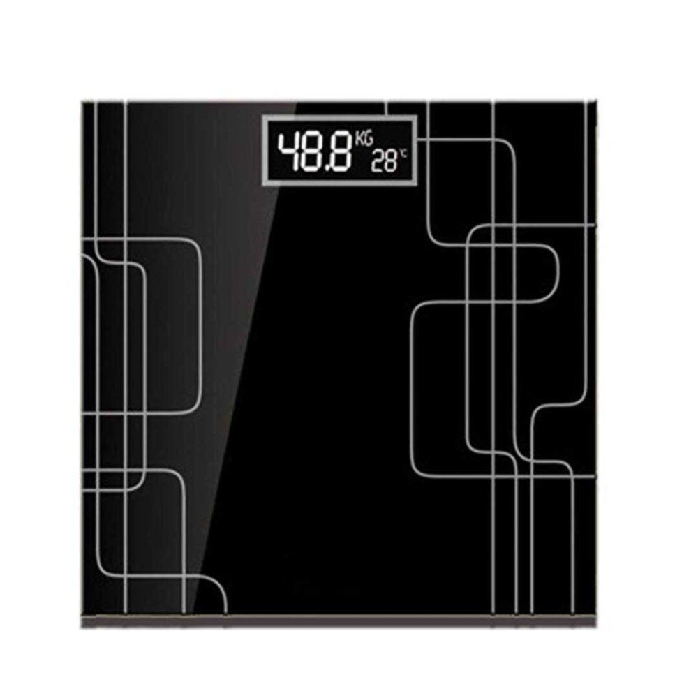 1-SOGA 180kg Electronic Talking Scale Weight Fitness Glass Bathroom Scale LCD Display