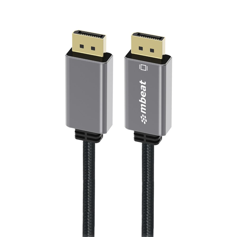 mbeat® Tough Link 1.8m Display Port Cable v1.4 - Connects Computer Cables