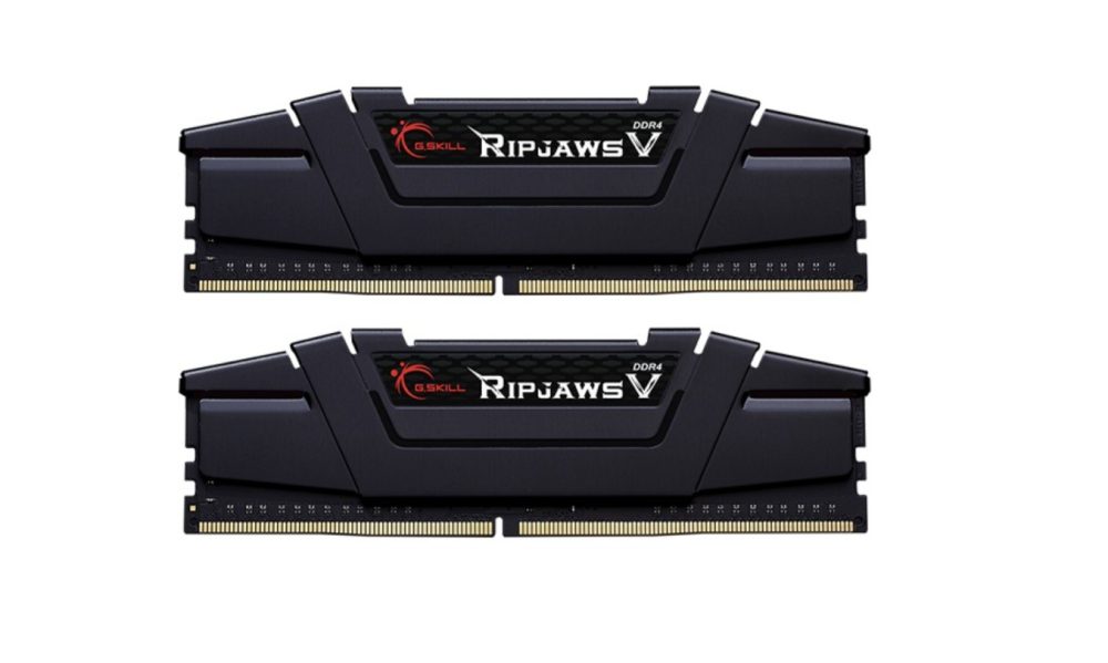 G.SKILL F4-3200C16D-64GVK 64GB (2 x 32GB)/ PC4-25600 / DDR4 3200 Mhz/ Timings 16-18-18-38/ Voltage 1.35V/ RipjawsV Memory