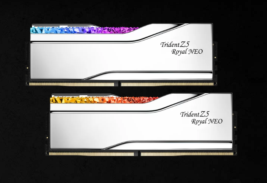 G.SKILL F5-6000J3036F48GX2-TR5NS 96GB (2 x 48GB)/ AMD EXPO/ DDR5 6000 MT/s/Timings 30-36-36-96/Voltage 1.35V/ TZ5 Royal Neo S Memory