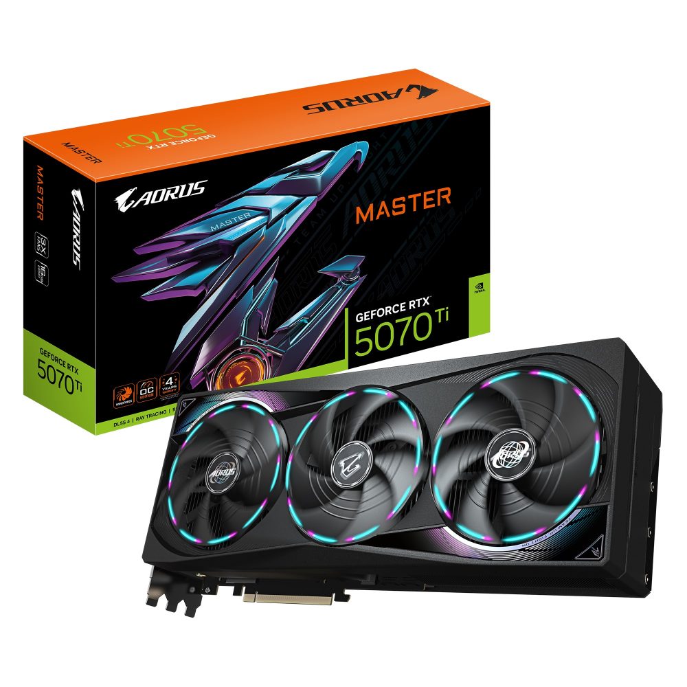 Gigabyte AORUS GeForce RTX™ 5070 Ti MASTER 16G Video/Graphics Cards