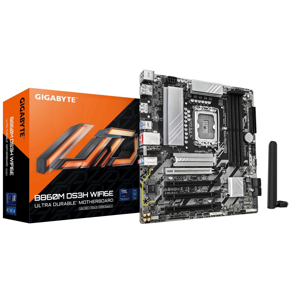 Gigabyte M/B B860M DS3H WIFI6E 1.0 Motherboards