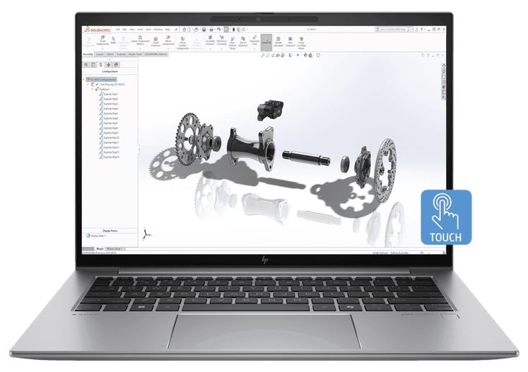 HP ZBook FireFly G11 14' WUXGA TOUCH Intel AI U7-155H 16GB DDR5 512GB SSD WIN 11 PRO RTX A500 Thunderbolt Fingerprint 3yrs OS 1.4kg Mobile Workstation Notebooks