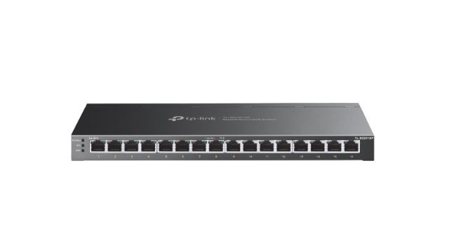 TP-Link SG2016P Omada 16-Port Gigabit Smart Switch with 8-Port PoE+ Network - Consumer