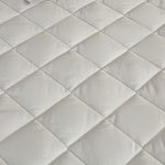 8-SOGA White 138cm Wide Cross-Hatch Mattress Cover Thick Quilted Stretchable Bed Spread Sheet Protector with Pillow Covers
