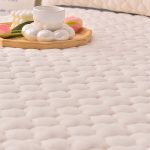 4-SOGA 2X Beige 153cm Wide Mattress Cover Thick Quilted Fleece Stretchable Clover Design Bed Spread Sheet Protector with Pillow Covers05