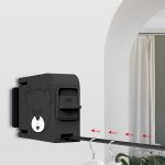 5-SOGA 2X 160mm Wall-Mounted Clothes Line Dry Rack Retractable Space-Saving Foldable Hanger Black