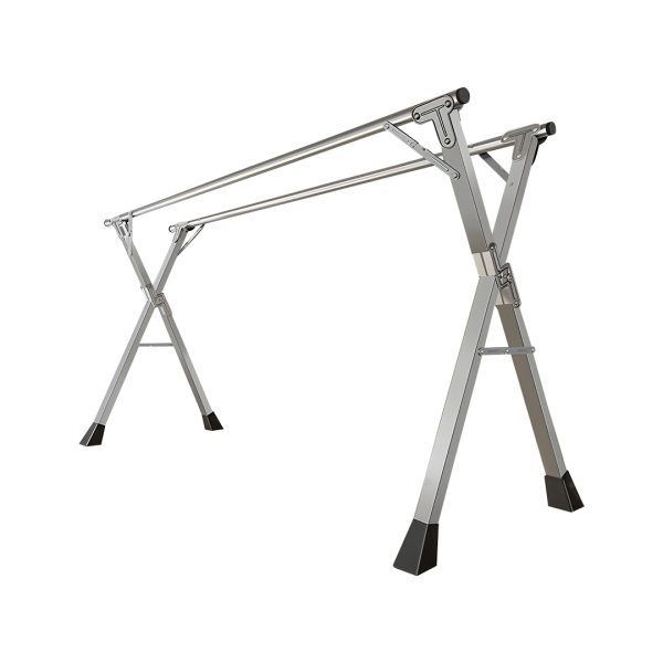 1-SOGA 1.6m Portable Standing Clothes Drying Rack Foldable Space-Saving Laundry Holder Indoor Outdoor