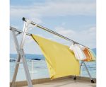 3-SOGA 2m Portable Standing Clothes Drying Rack Foldable Space-Saving Laundry Holder Indoor Outdoor