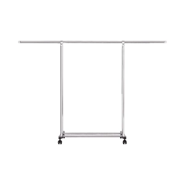 1-SOGA 200cm Stainless Steel Floor-Standing Clothes Rack - Durable and Space-Saving Laundry Organizer